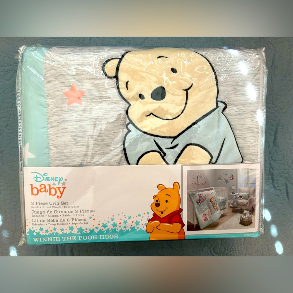 Bedtime Originals Winnie The Pooh Hugs Crib Bedding Set - 3pc